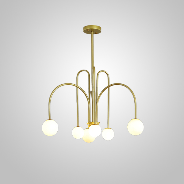 Потолочная люстра DAY L6 D75 Gold by ImperiumLoft