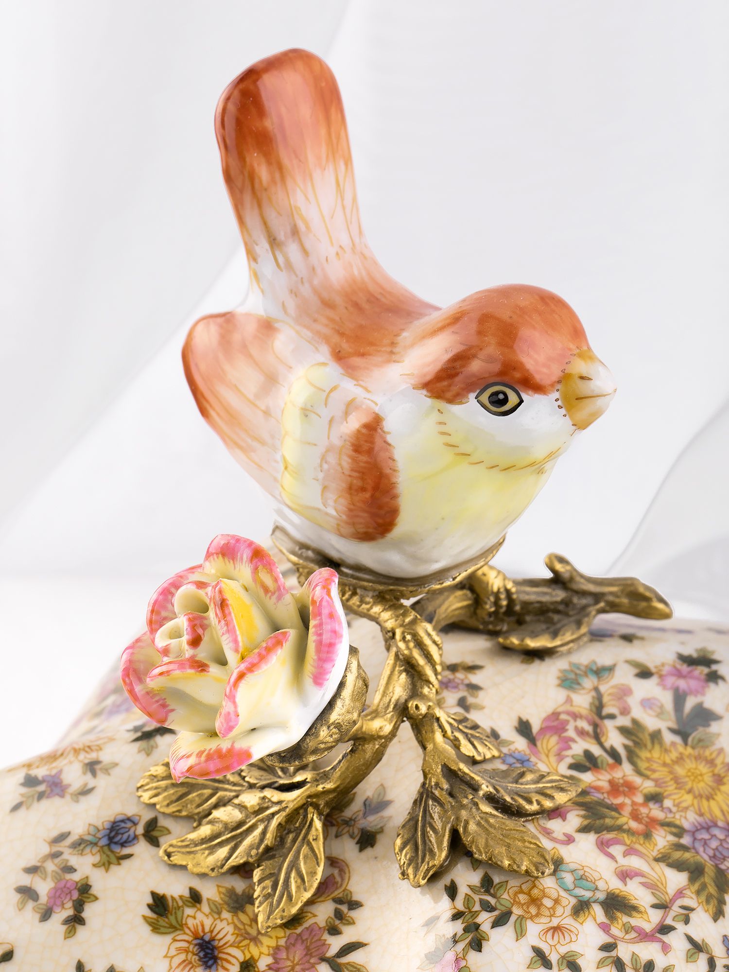 Шкатулка с птичкой Glasar B1321HC/X2178