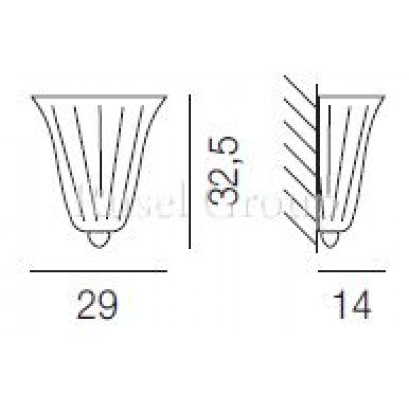 Настенный светильник Vistosi GLORIA AP
