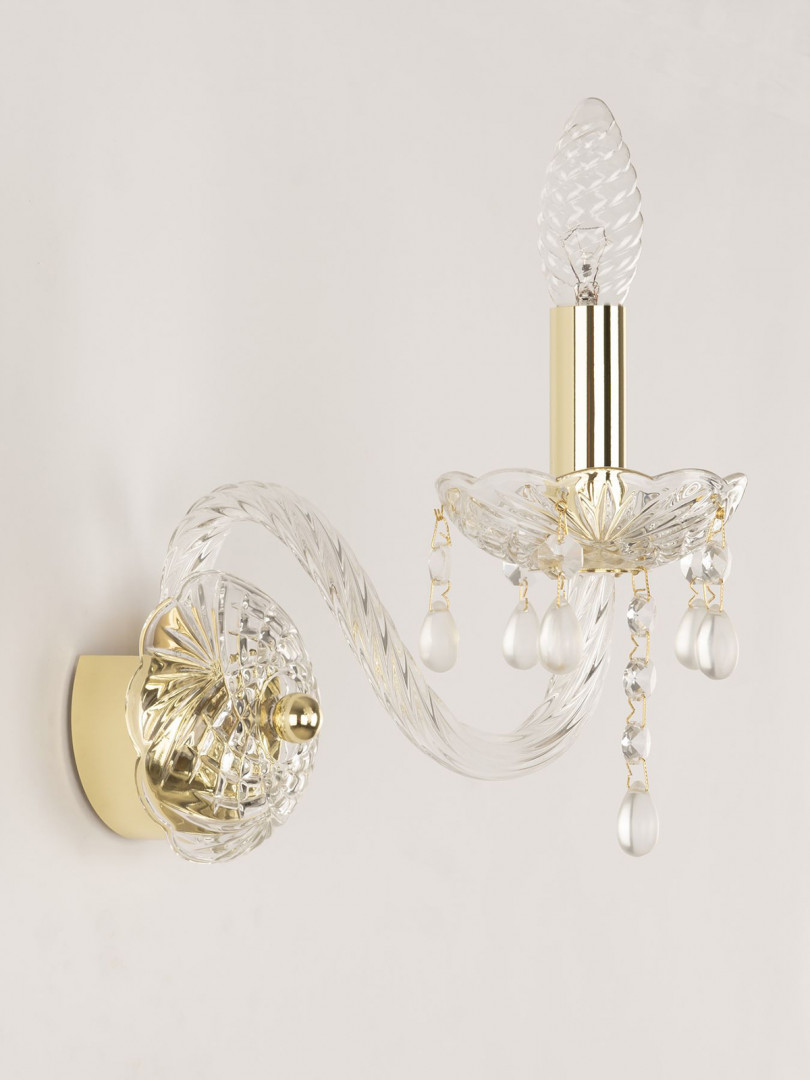 Бра хрустальные 112B/1/165 G V0300 Bohemia Ivele Crystal