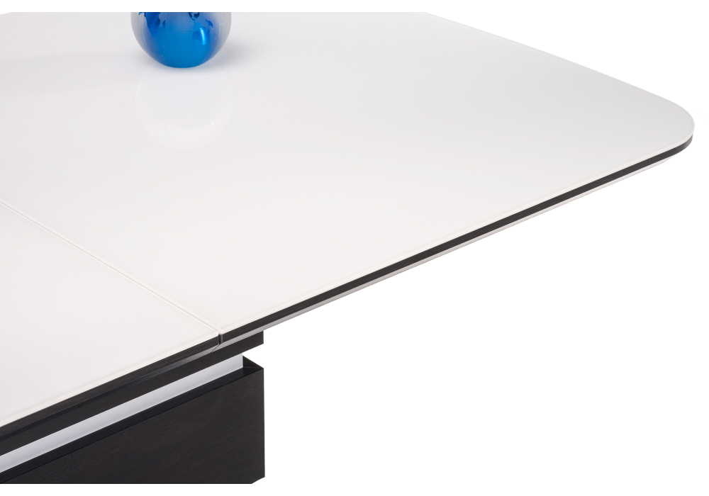 Стол стеклянный Woodville Фернан венге / белый 462379