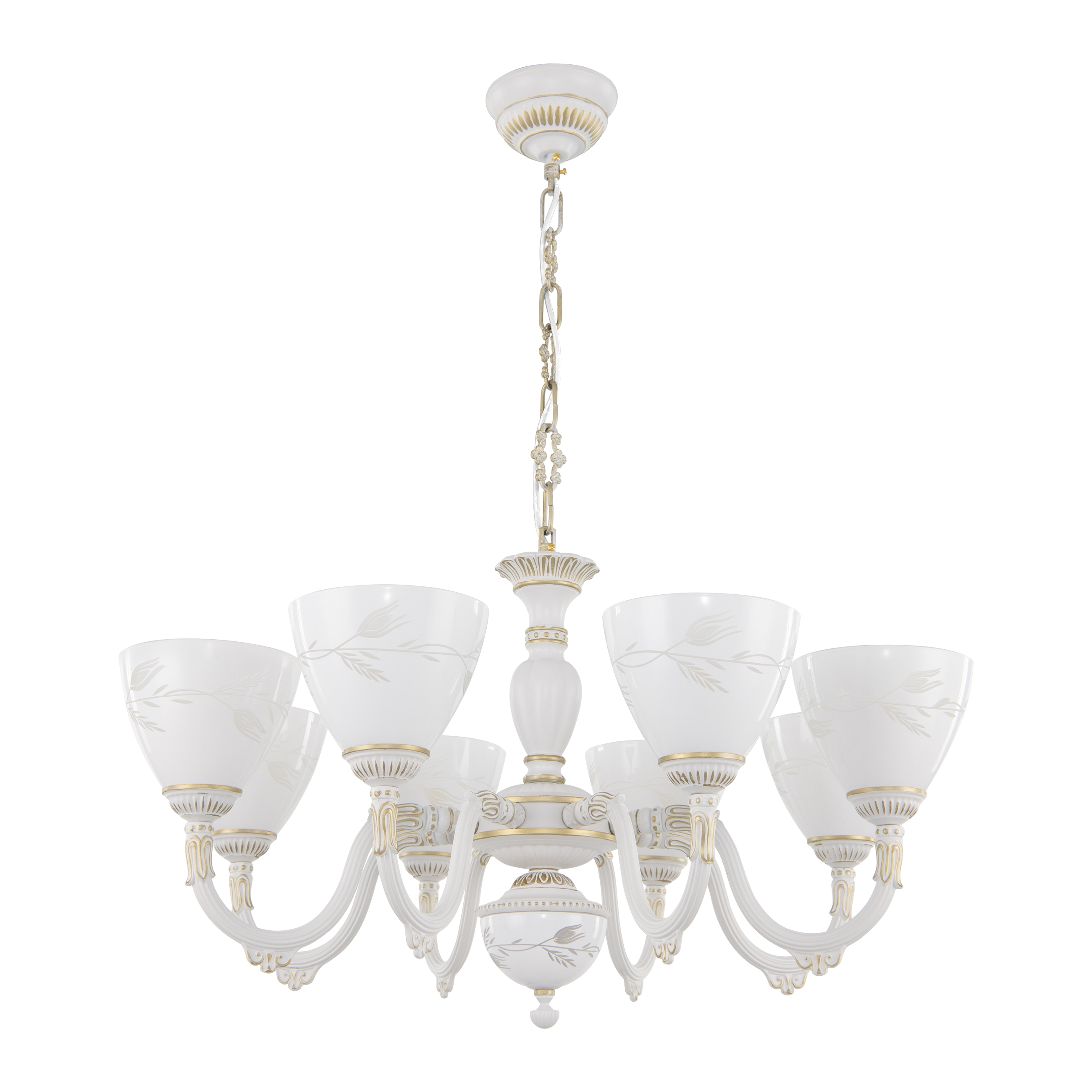 Люстра с плафонами 347837/8 WT+G Arte Milano