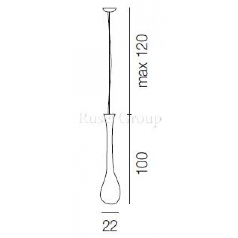 Подвесной светильник Vistosi LACRIMA SP P