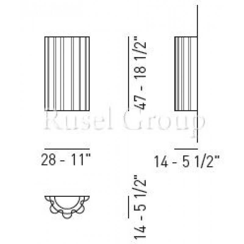 Настенный светильник Axo Light SKIRT AP 28