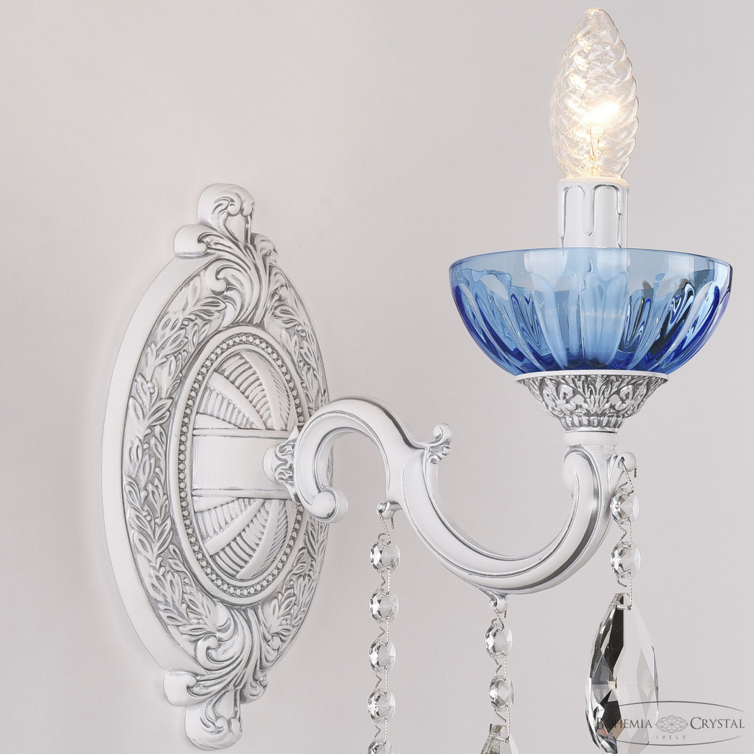 Бра хрустальные AL7801B10/1/175 B WMN P Aquamarine/M-1H Bohemia Ivele Crystal