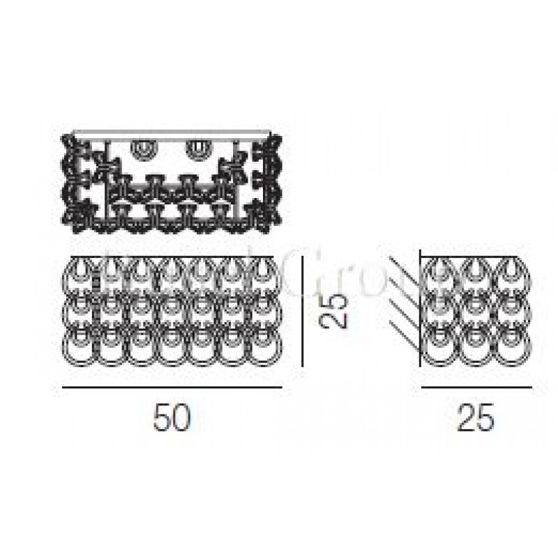 Настенный светильник Vistosi GIOGALI AP 2