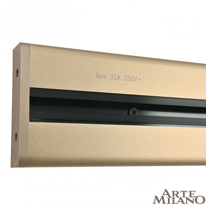 Трековая система розеток Arte Milano 385205TOB/50 Gold