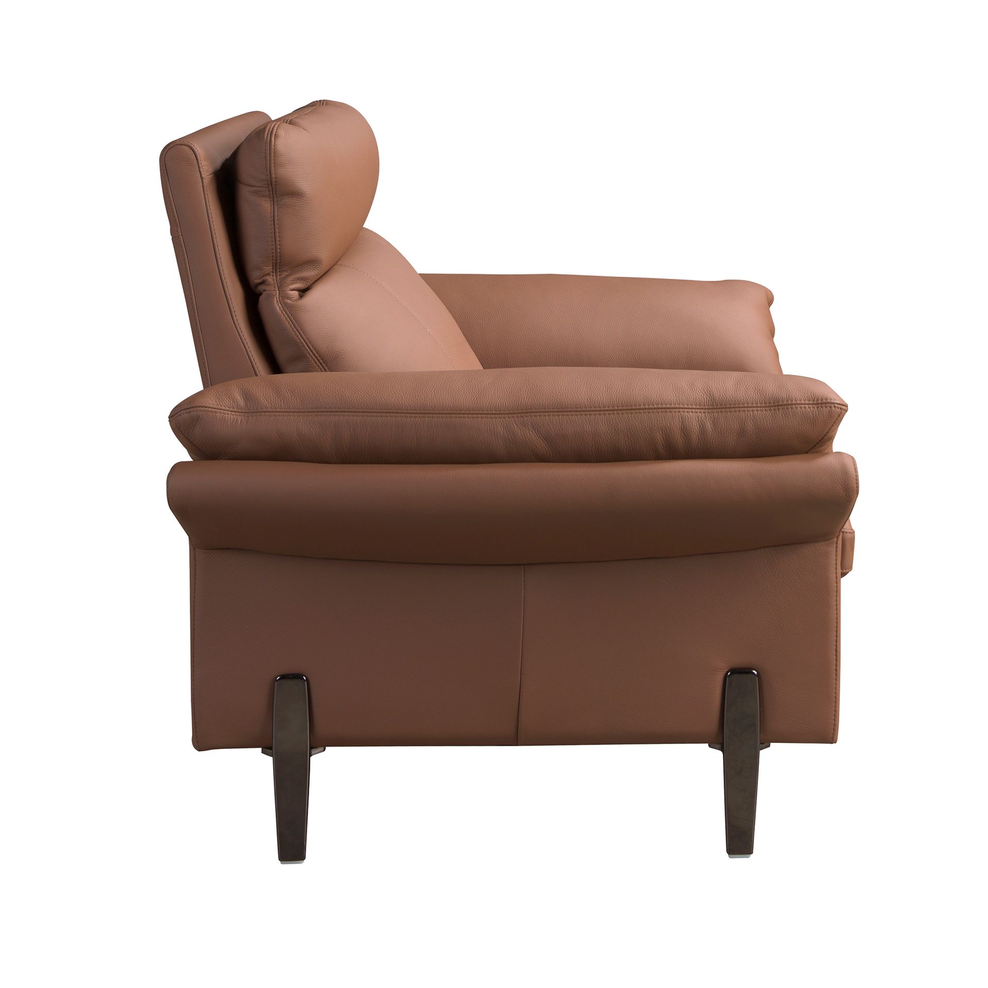 Коричневое кожаное кресло модель 5173 Angel Cerda