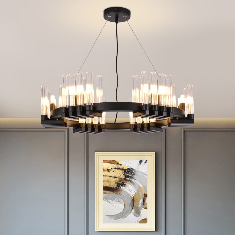 Подвесная люстра FOUNTAIN D60 Black by ImperiumLoft