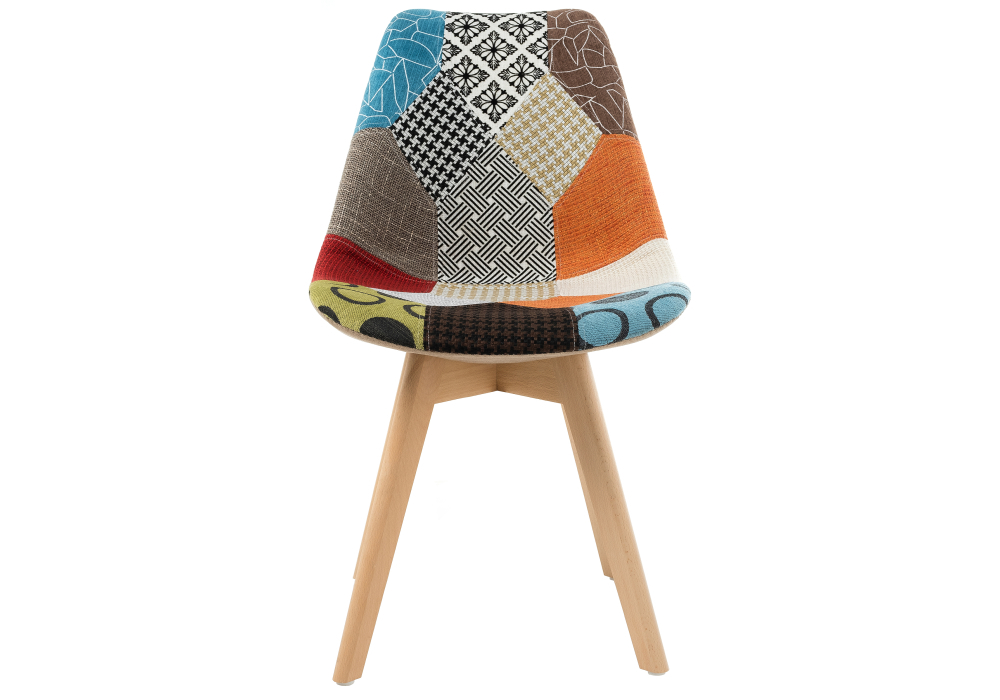 Стул деревянный Woodville Mille fabric multicolor 11731