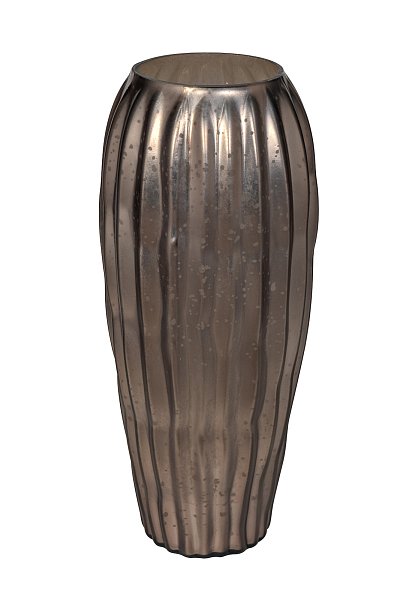 Ваза стеклянная черный оникс Garda Decor 71PN-51758