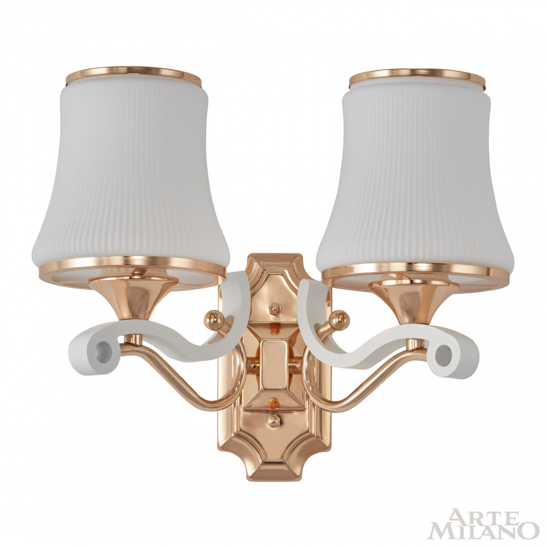 Бра с плафонами 303987/2W Wh/Gd Arte Milano