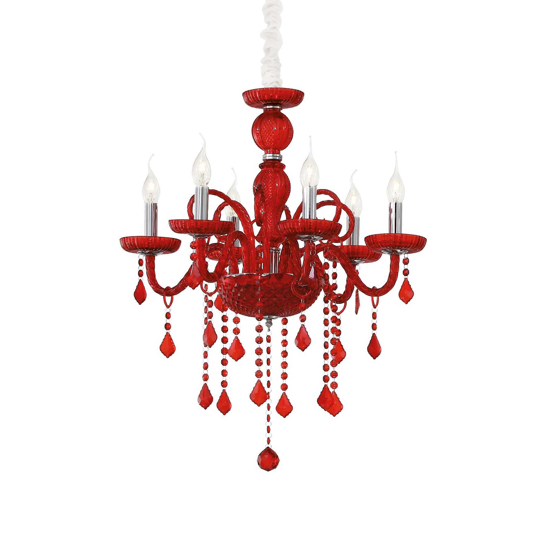 Потолочный светильник Ideal Lux GIUDECCA SP6 ROSSO 027418