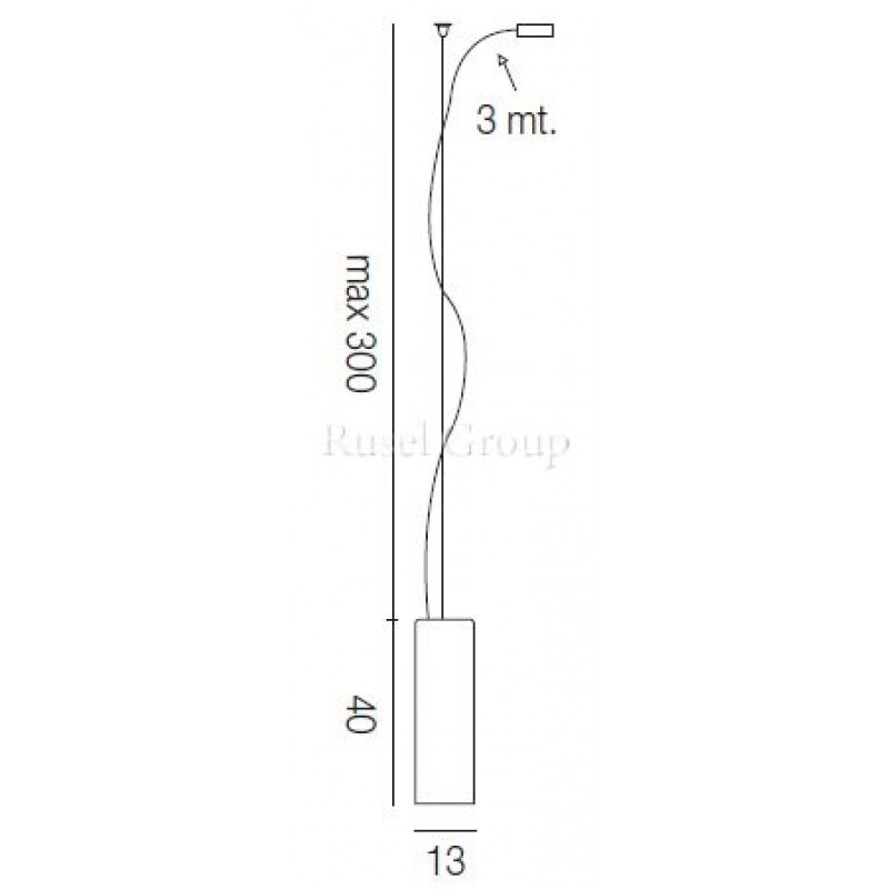 Подвесной светильник Vistosi TUBES SP 40 D1