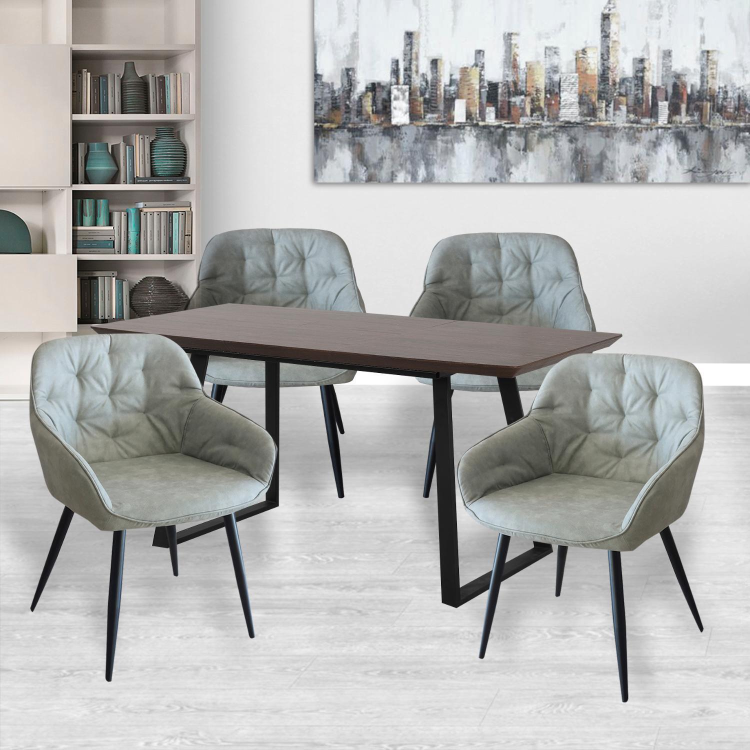 Стол Stockholm раздвижной 120/160 х 80х 75см, цвет орех Bradex Home FR 0241