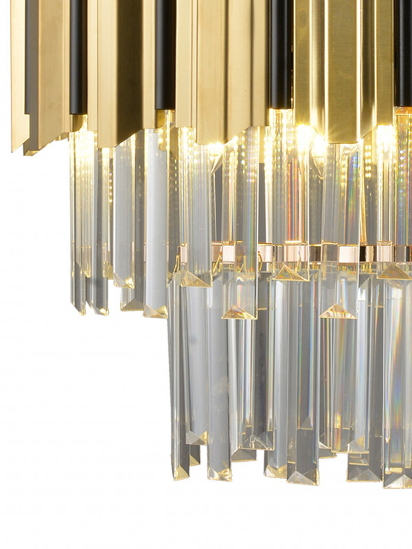 Каскадная люстра Natali Kovaltseva DELTA II 81449/5C GOLD