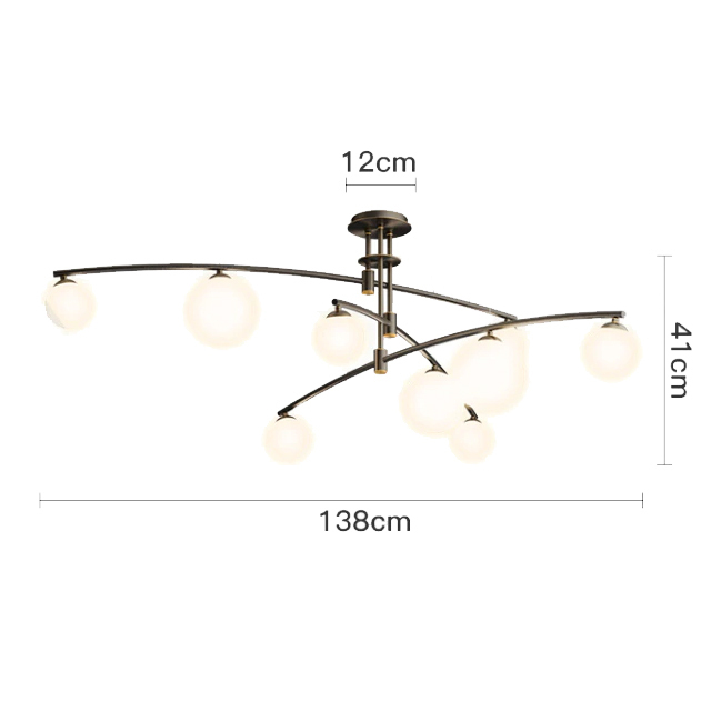 Потолочный светильник Delight Collection 8119P/9 black