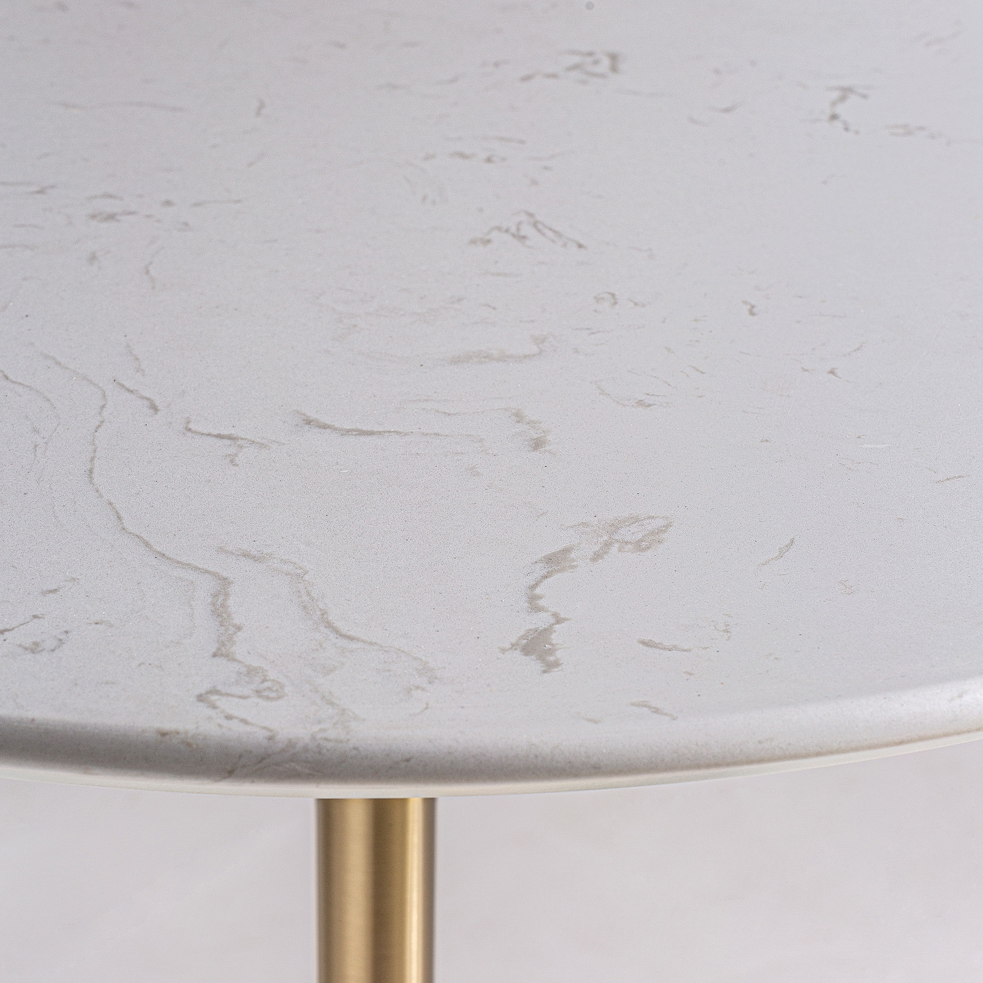 Обеденный стол KELHEIM белый/золотой Vical