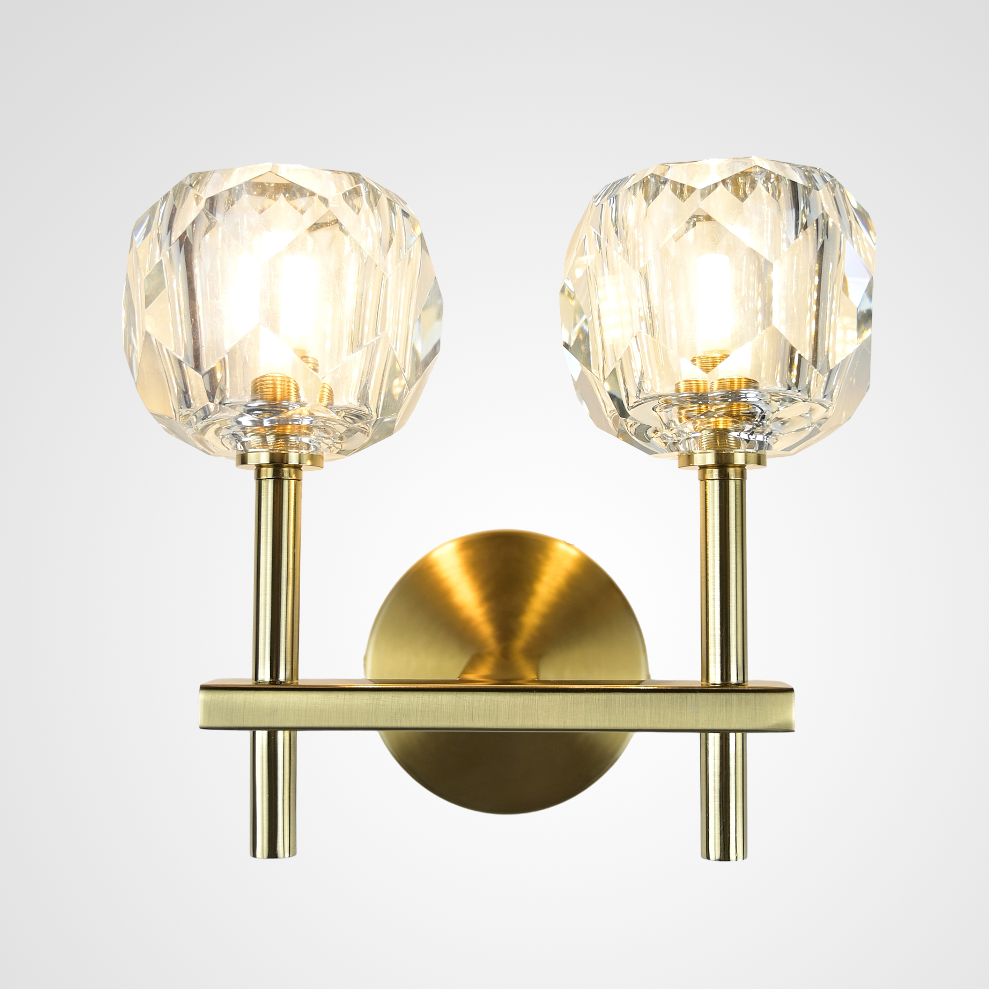 Бра Rh Boule De Cristal Double Sconce Brass By Imperiumloft
