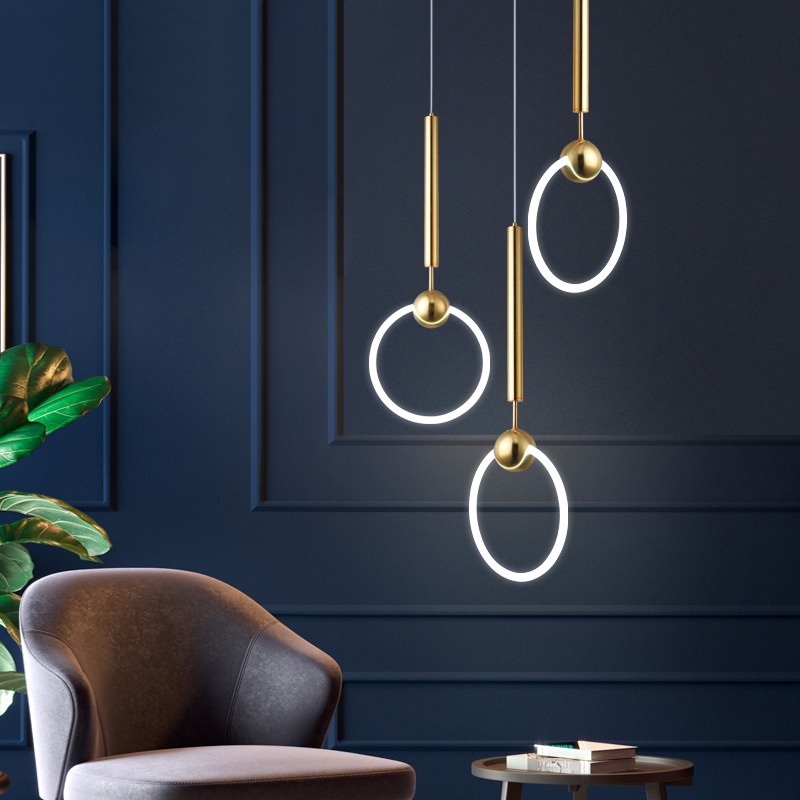 Подвесной светильник RING M D25 Серебро by ImperiumLoft