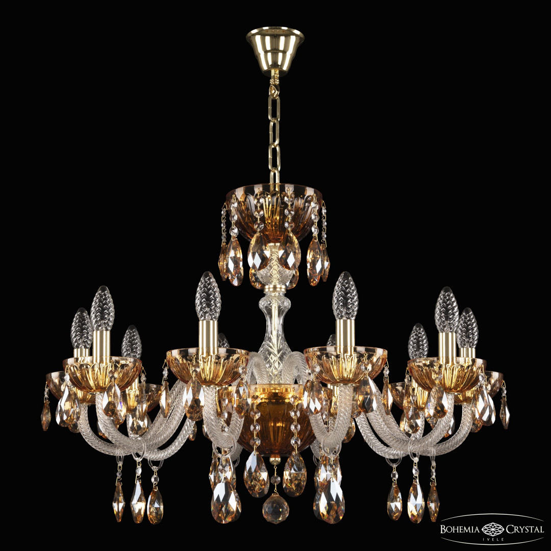 Люстра 5417/10/240 G Amber/M-1H K721 Bohemia Ivele Crystal