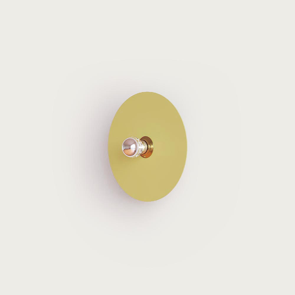 Настенный светильник Flat A1135 черный металл с тканевым диском 1135/30 см Aromas del Campo