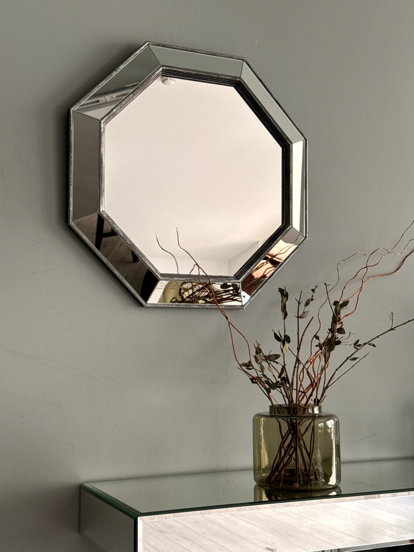 Зеркало BountyHome Ottagono argento mv913-silver