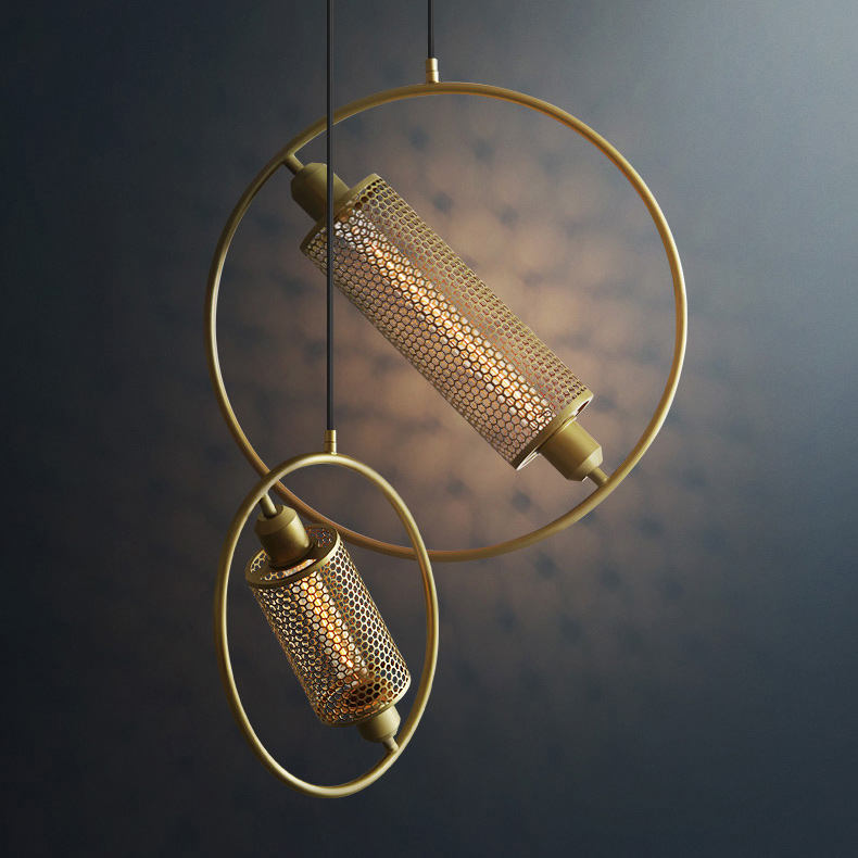 Подвесной светильник RESIST L45 Gold by ImperiumLoft