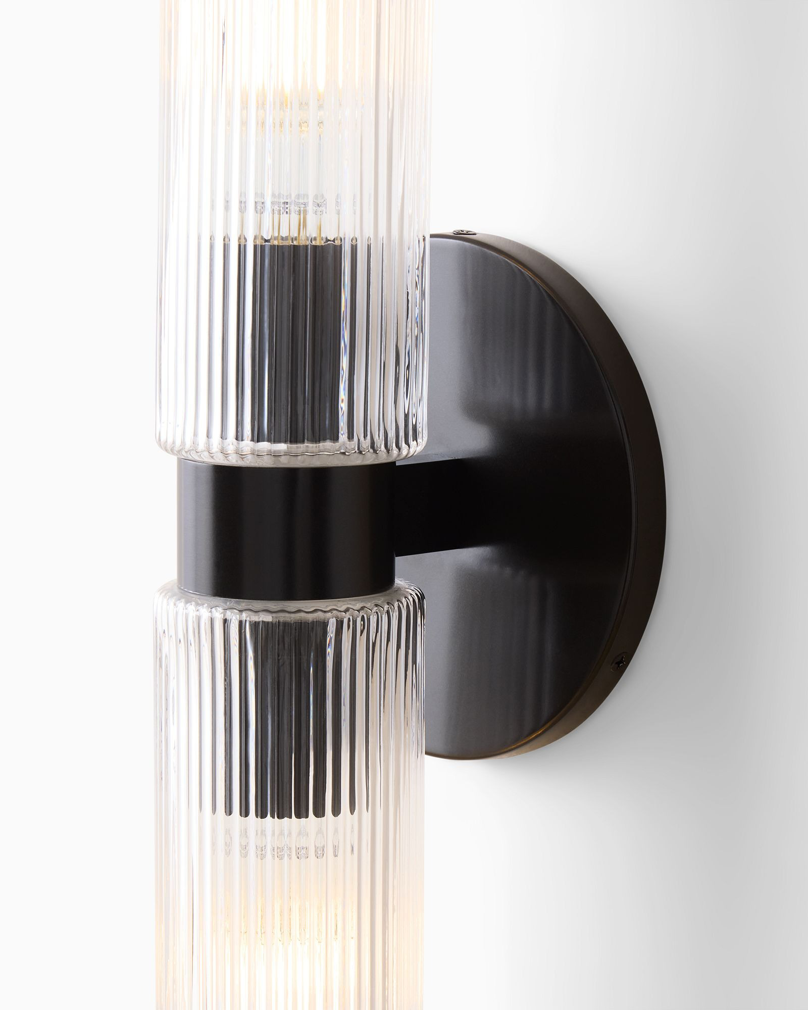 Чёрное двойное бра “Батлер” Louvre Home LHLSC240224XNP