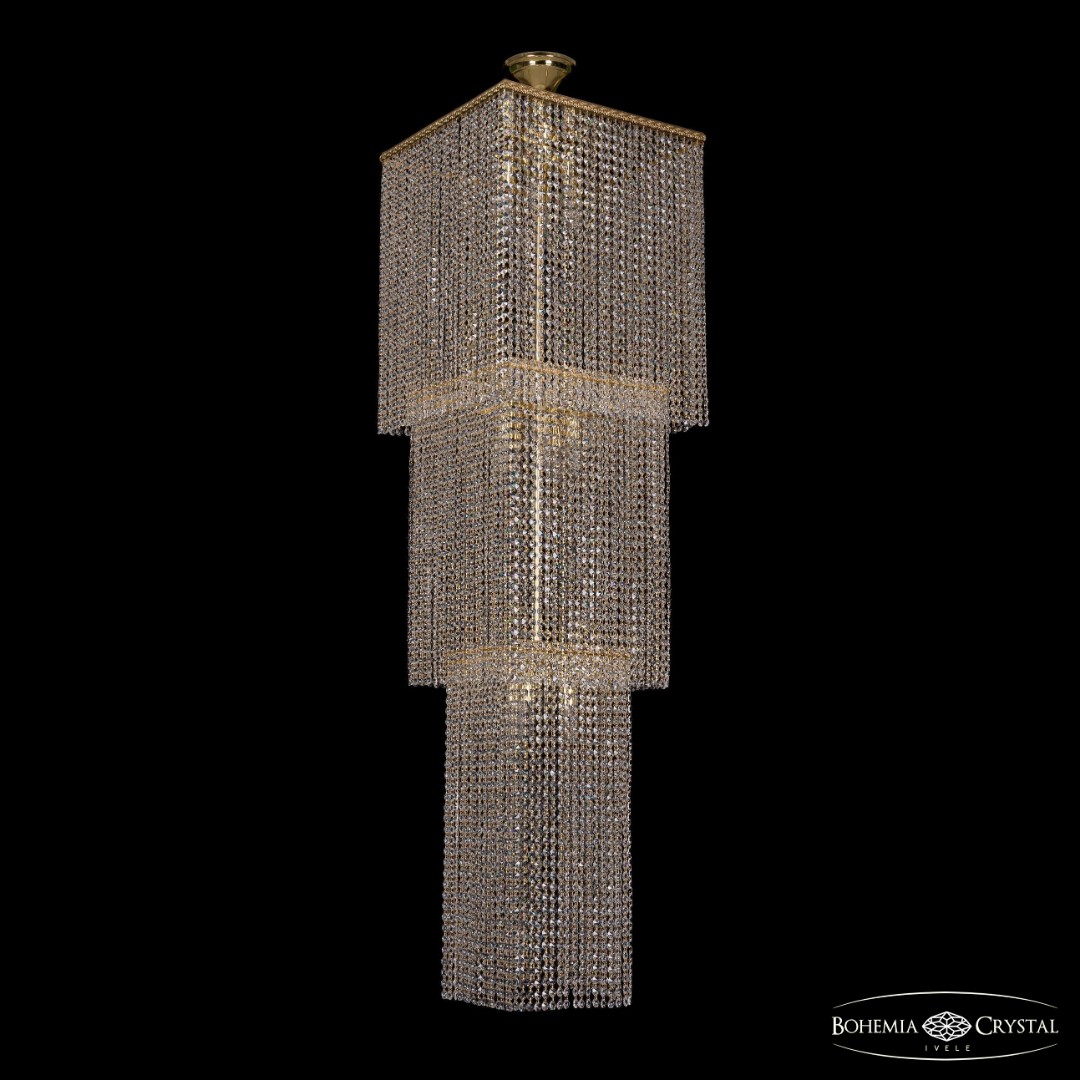 Люстра каскад хрустальный 2180/45-160 G Bohemia Ivele Crystal