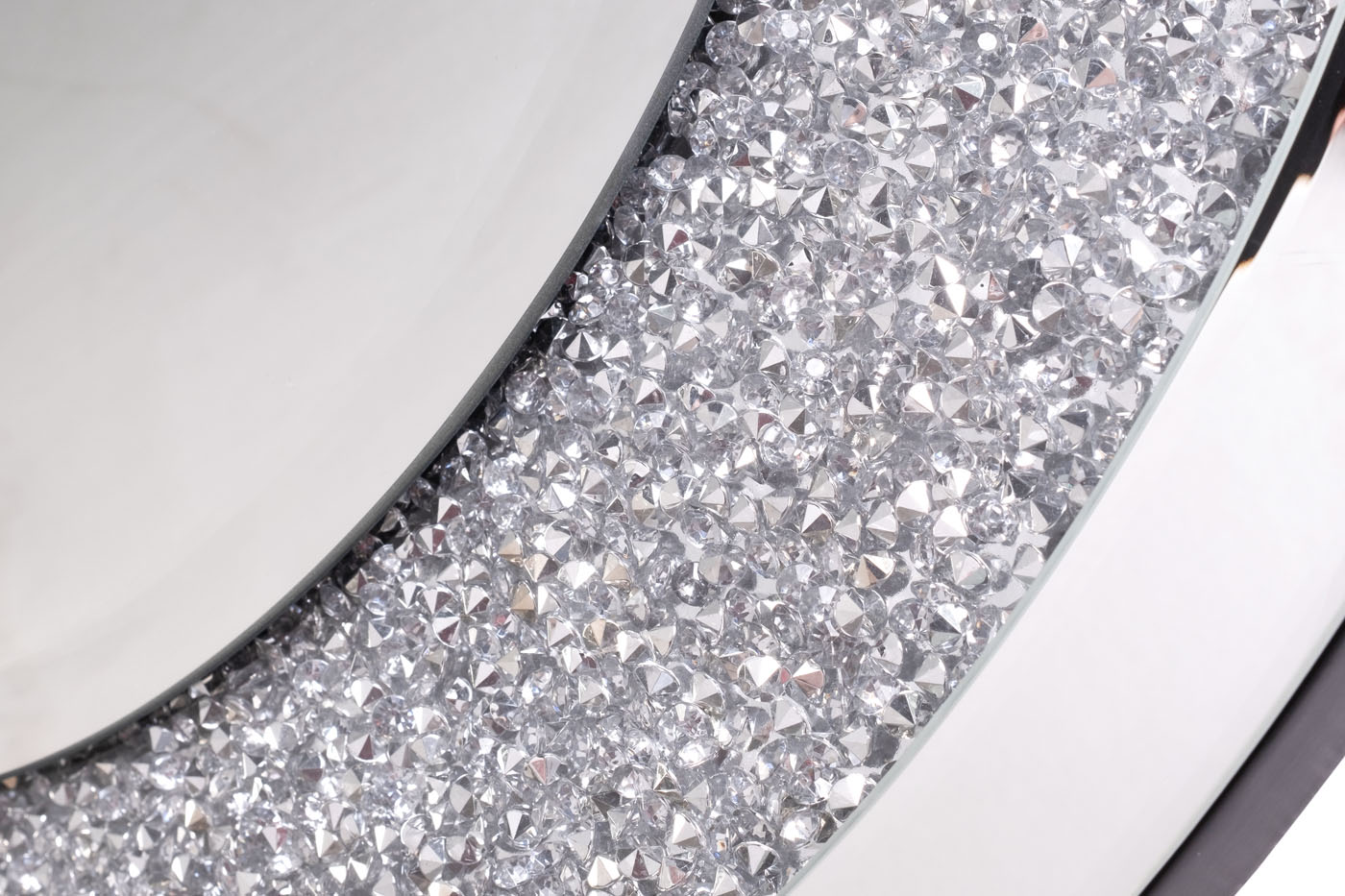 Зеркало овальное в раме из кристаллов Garda Decor KFG152