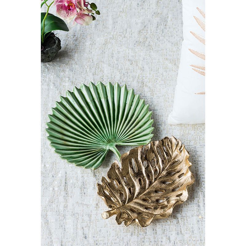 Блюдо декоративное Лист Glasar 2084