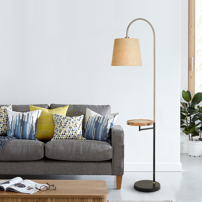 Торшер Jeff Floor Lamp in Antique Brass by ImperiumLoft