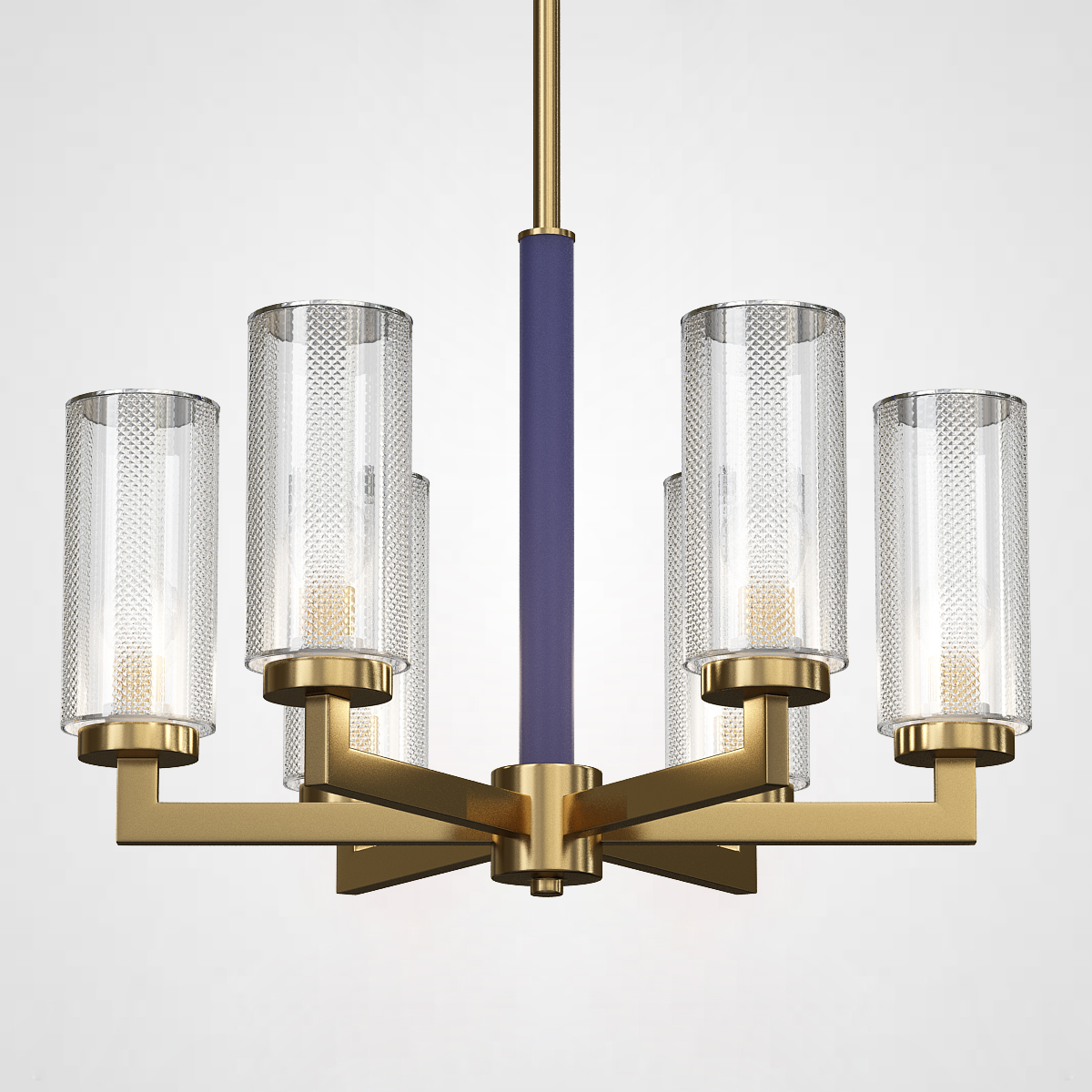 Потолочная люстра ADELEINE L6 Blue by ImperiumLoft