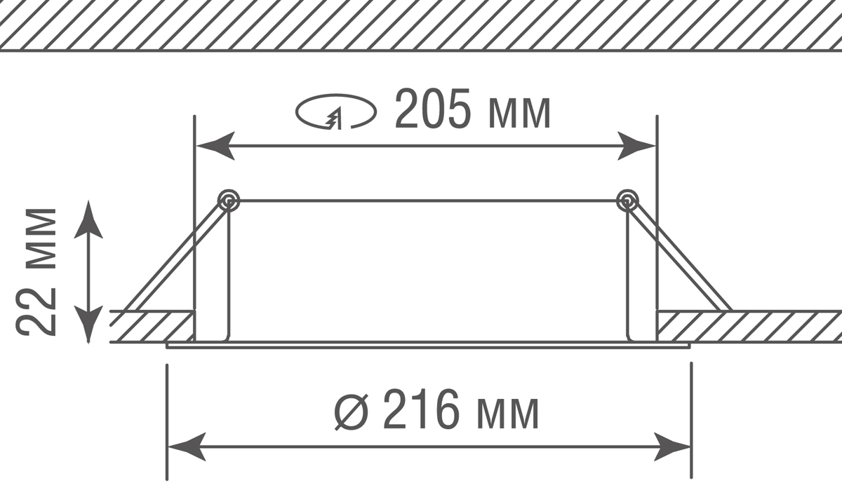 Встраиваемая поворотная светодиодная панель Donolux DL18813/23W White R