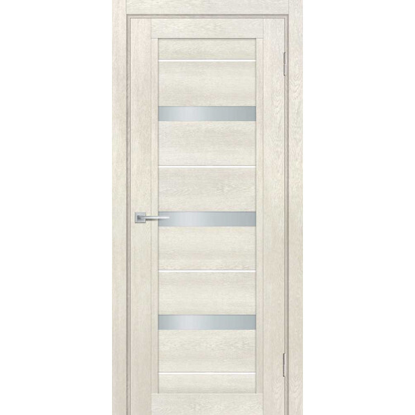 Межкомнатная дверь Graf ТЕХНО-803 белый сатинат, белый лакобель Бьянко (2000 х 900)