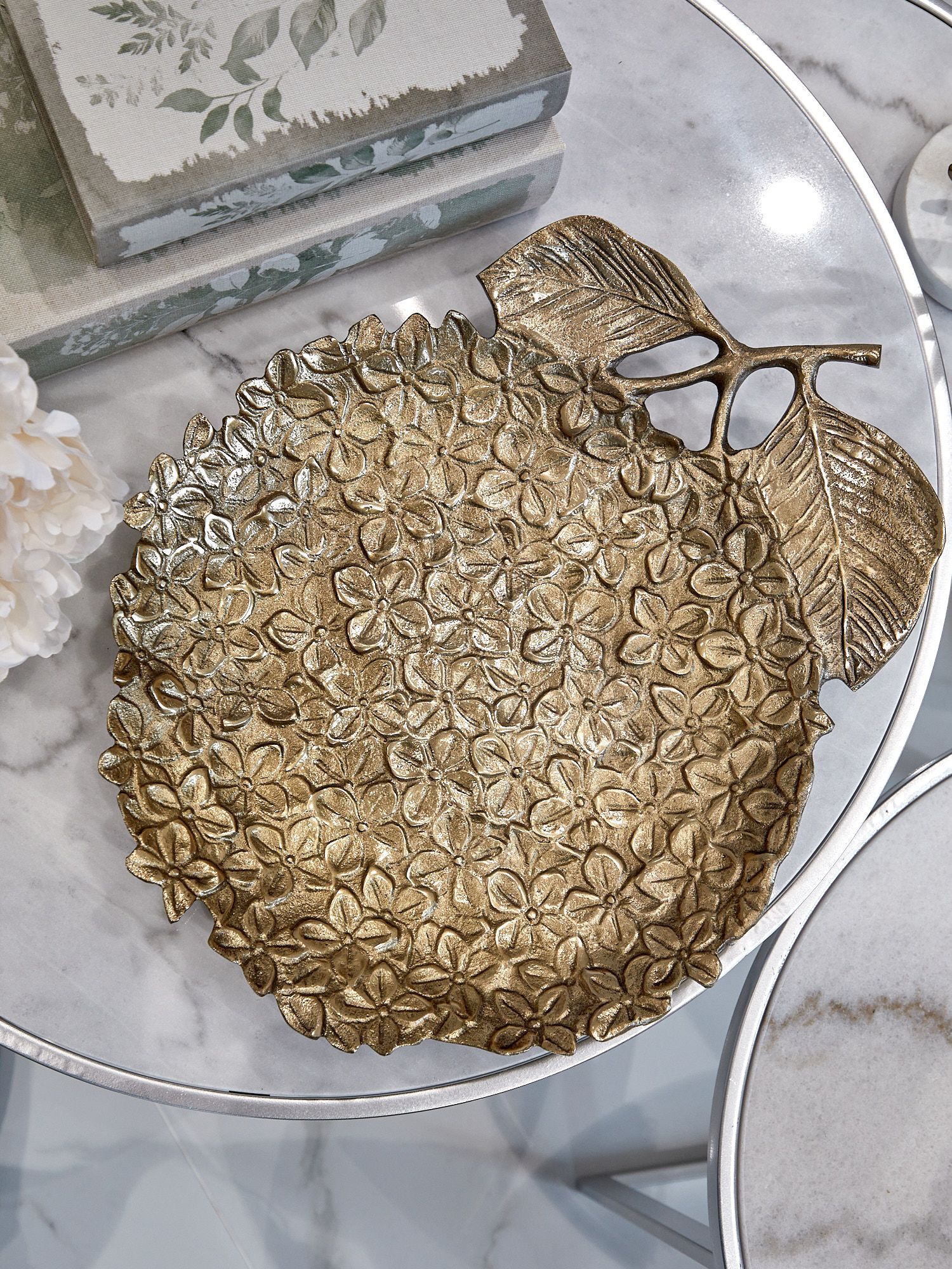 Блюдо декоративное Гортензия Glasar D5577