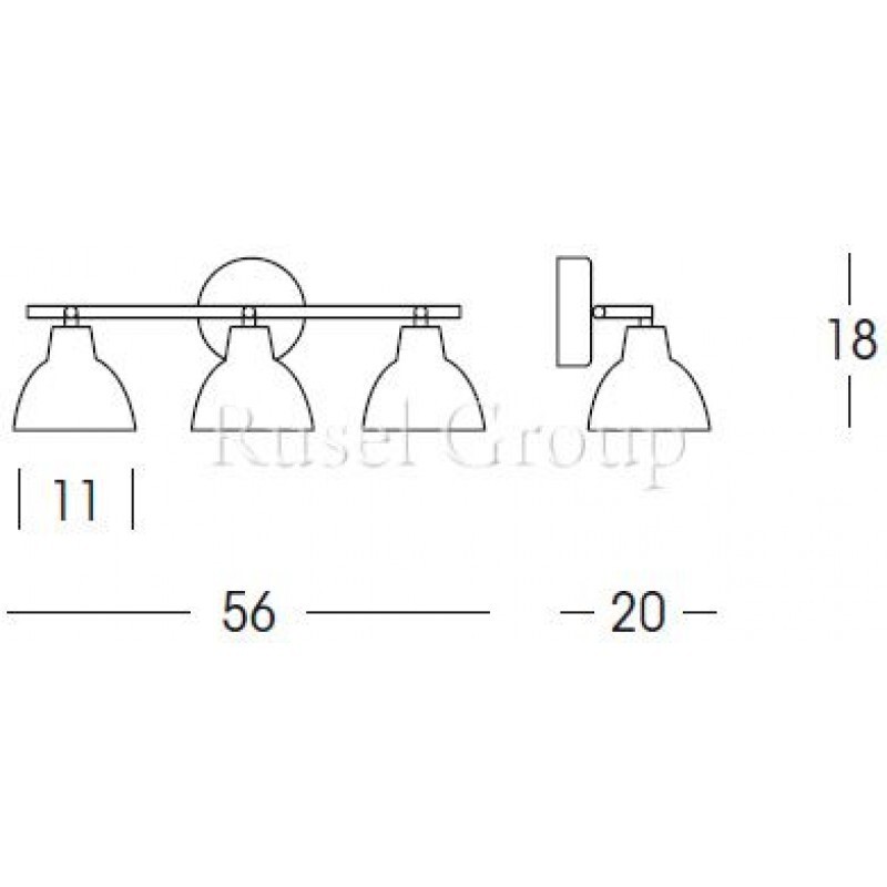 Настенно-потолочный светильник Linea Light Campana 4403