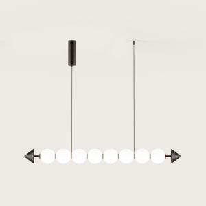 Подвесной светильник Soko черный металл/черный мрамор Aromas del Campo