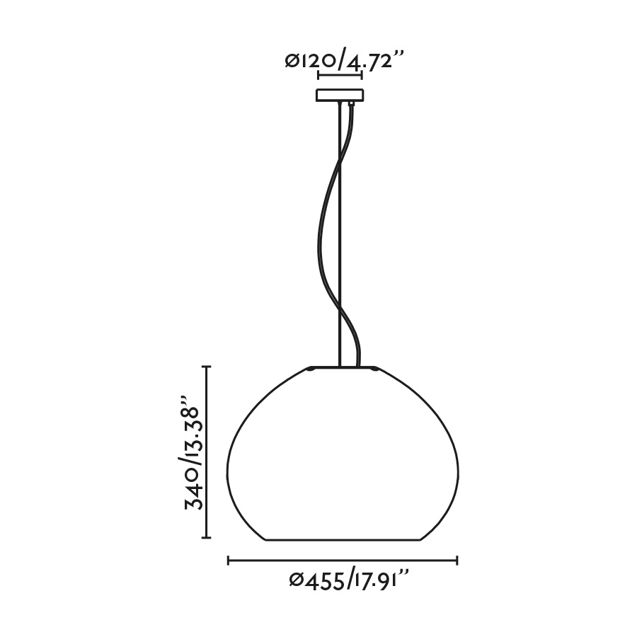 Подвесной светильник MAR H340 Faro