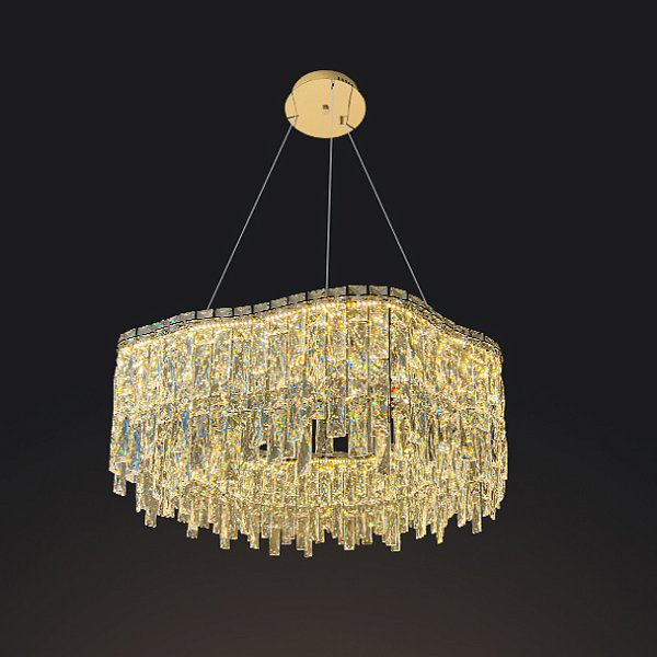 Кольцевая люстра MICHELLE D80 Brass by ImperiumLoft