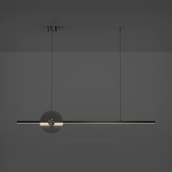 Реечный, рядный светильник ZVI L140 Black by ImperiumLoft