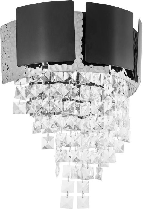 Бра Lumina Deco LDW 7045-2 BK+CHR