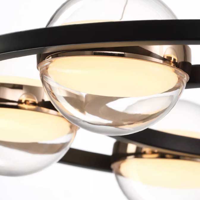 Кольцевые люстры и светильники SATURNA CH D80+48 by ImperiumLoft