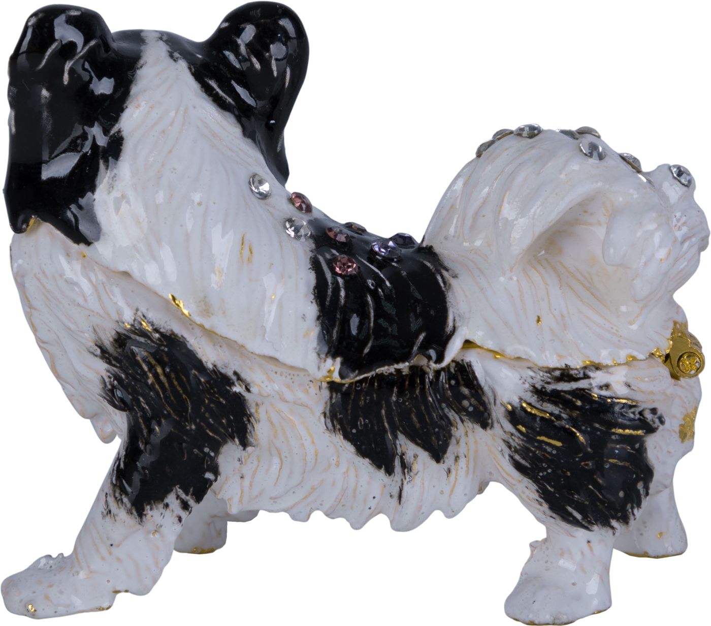 Шкатулка для драгоценностей со стразами Собачка Glasar 39-078