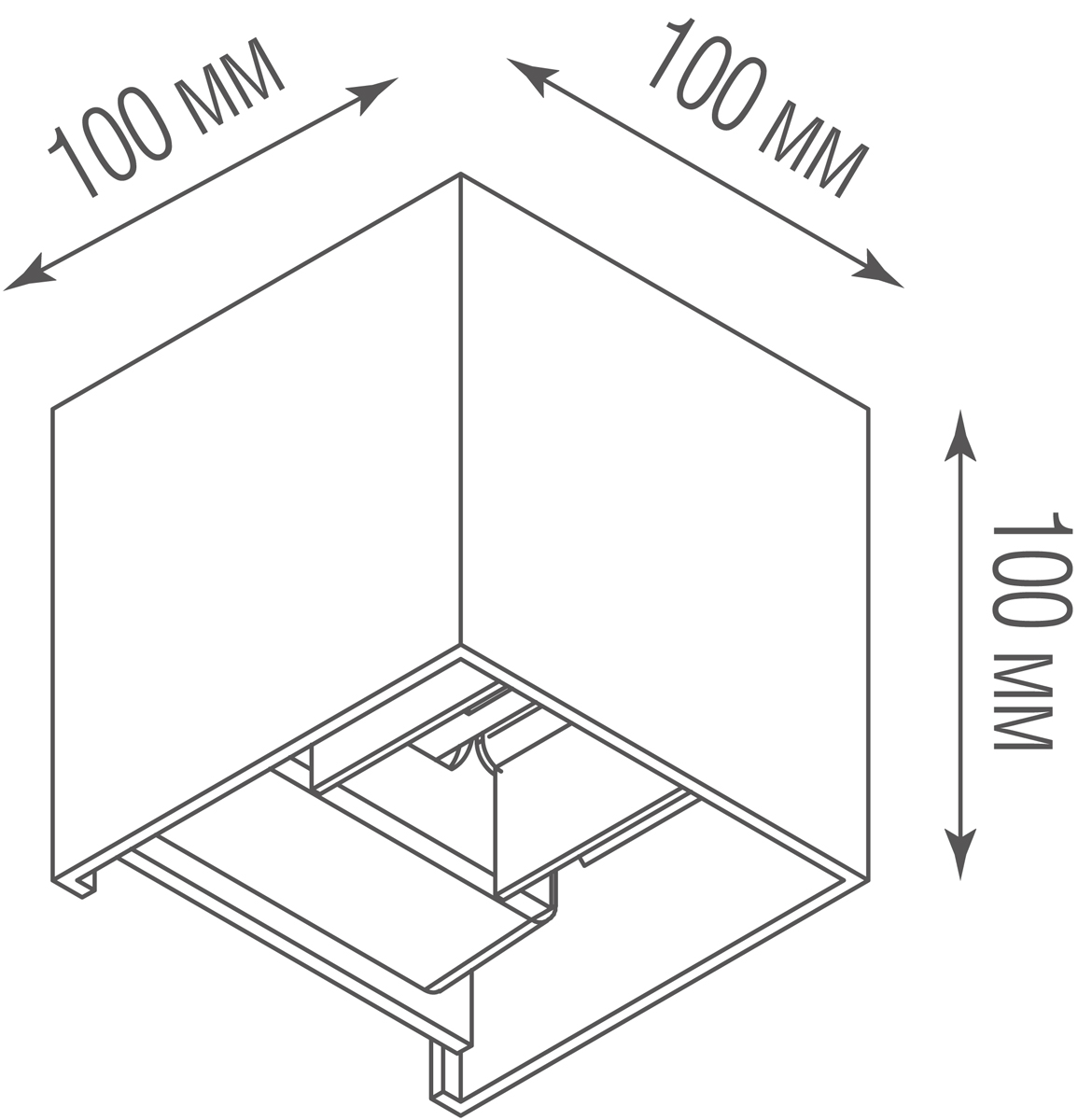 Настенный светодиодный светильник Donolux DL20121SQ6W2B IP54