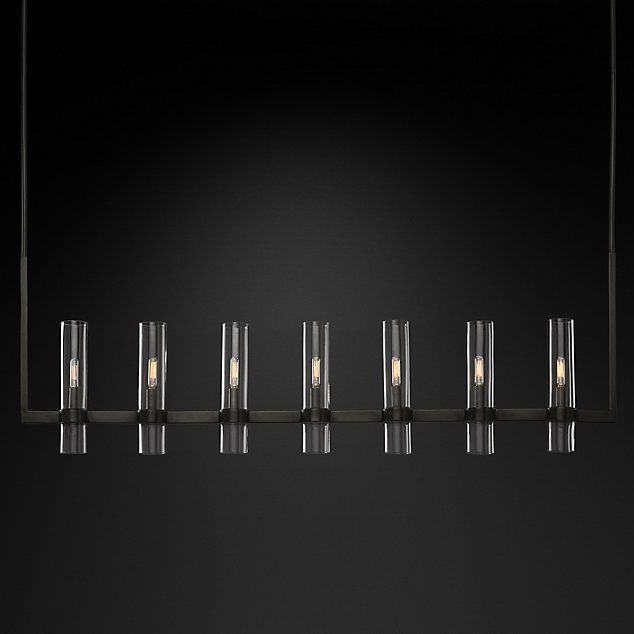 Люстра Restoration Hardware Ravelle Linear 59" Bronze