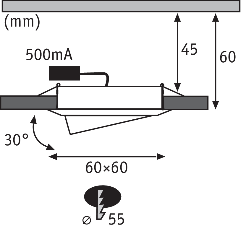 Встраиваемый светильник Paulmann 92918