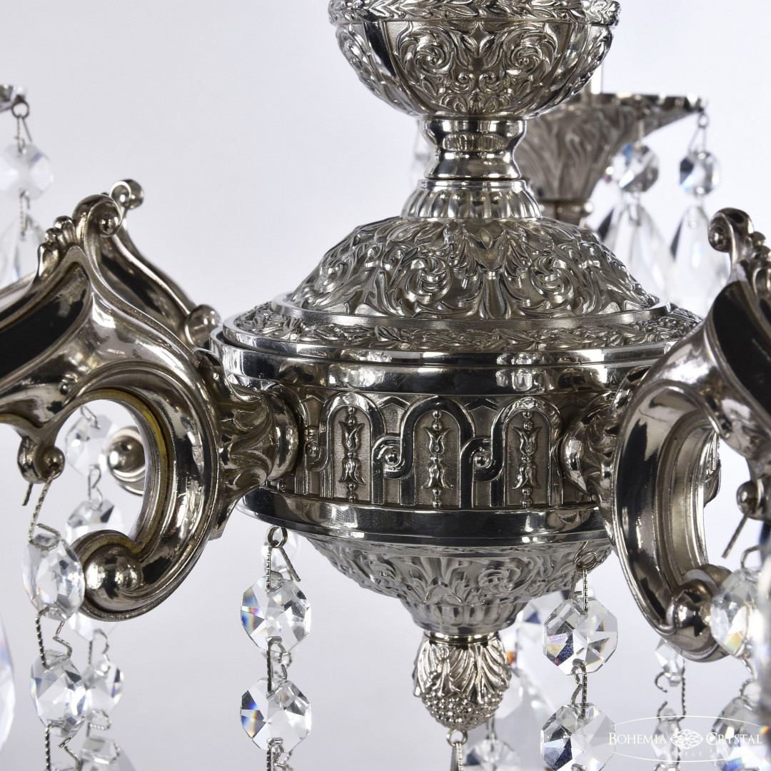 Люстра бронзовая с хрусталём 72102/5/125 B Ni