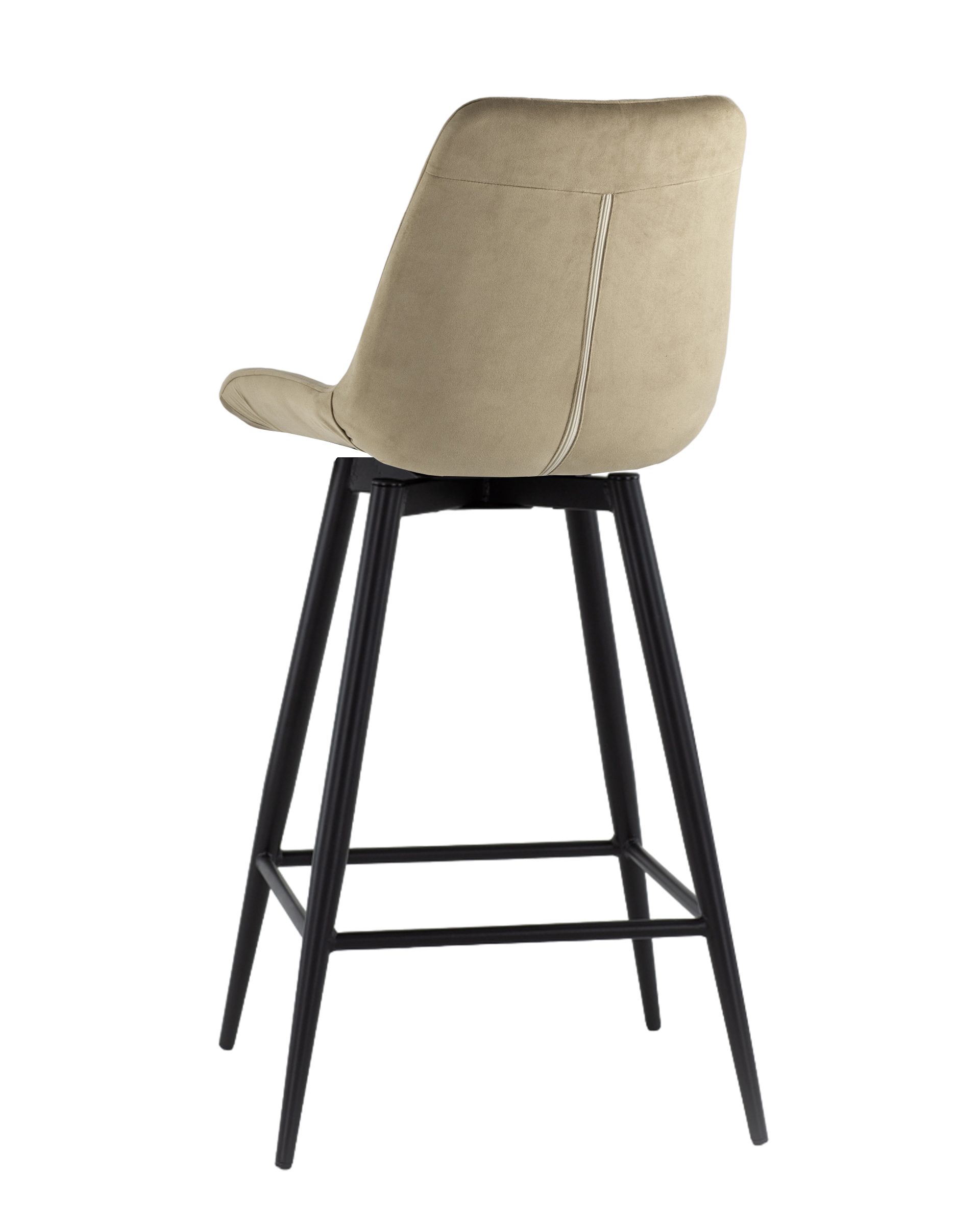 Стул барный Флекс с поворотным механизмом велюр капучино Stool Group